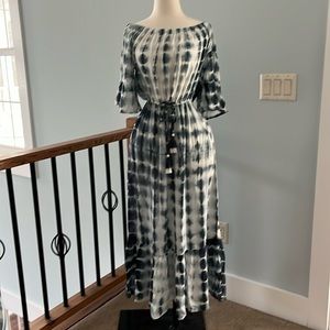 Blue island maxi dress